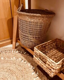 Set Of 3 Water Hyacinth Baskets Natural MINNOW -Furniture Store undef src sa picid 853880 type whitesh image
